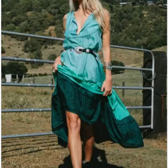 Chasing Unicorns Dresses & Skirts - Chasing Unicorns silk Oceania dress, S, NWOT